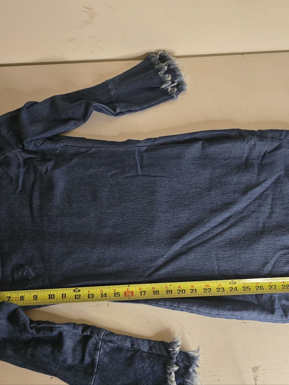 Venus Off The Shoulder Raw Edge Denim XS - Picture 8 of 14